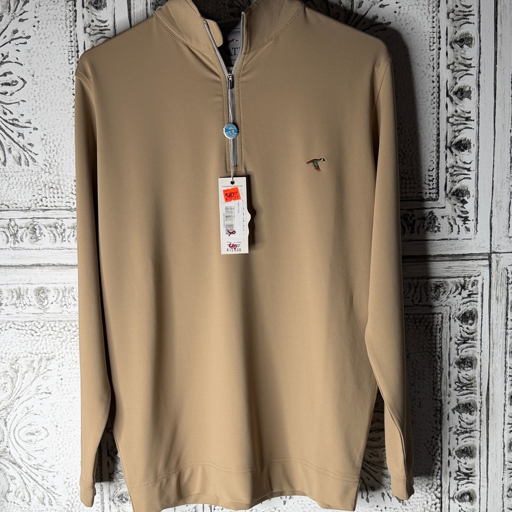 Gen Teal Half Zip Mens Sweater